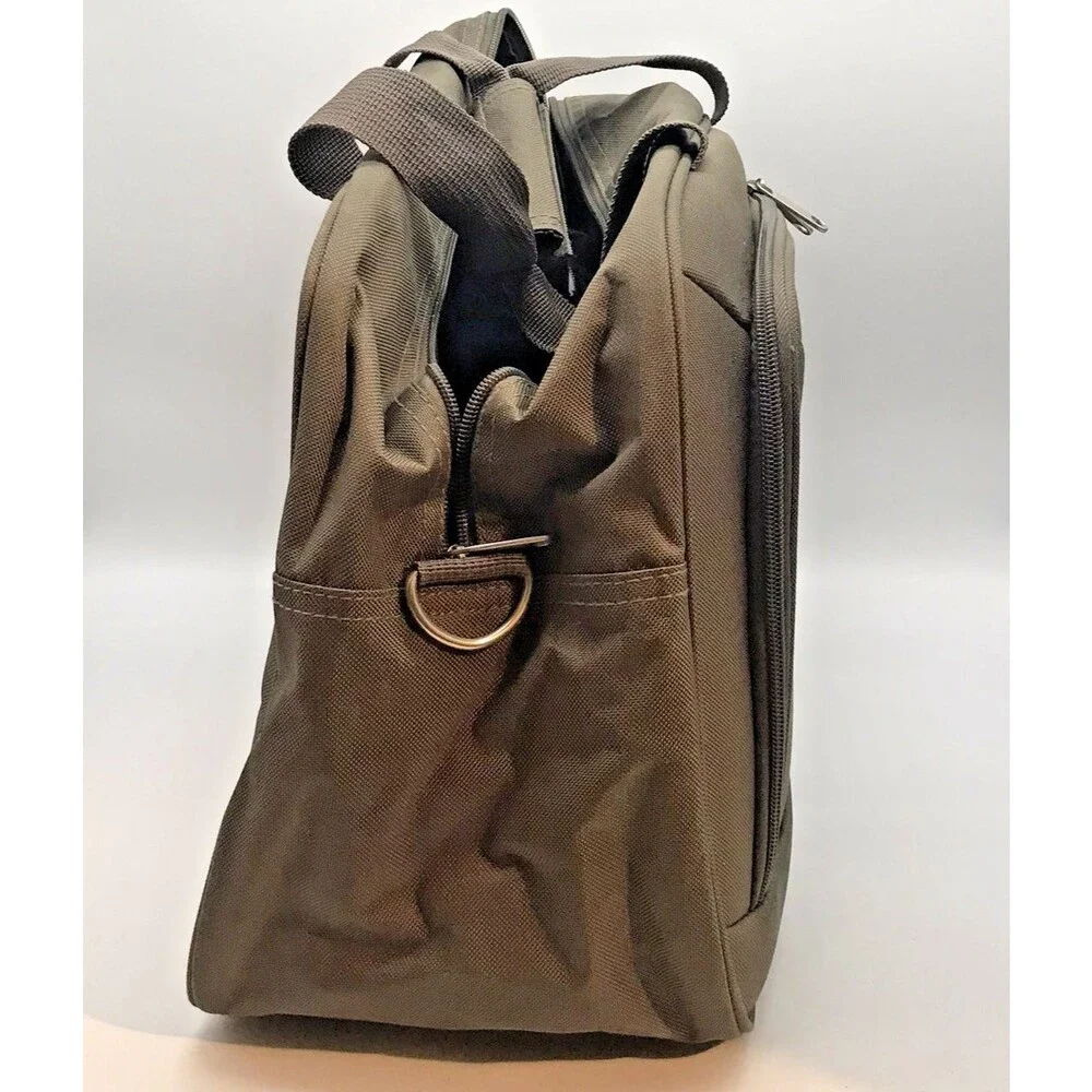 Kluge Brown Canvas Carry On Bag Travel Tote Weekender Duffle 18x12x8